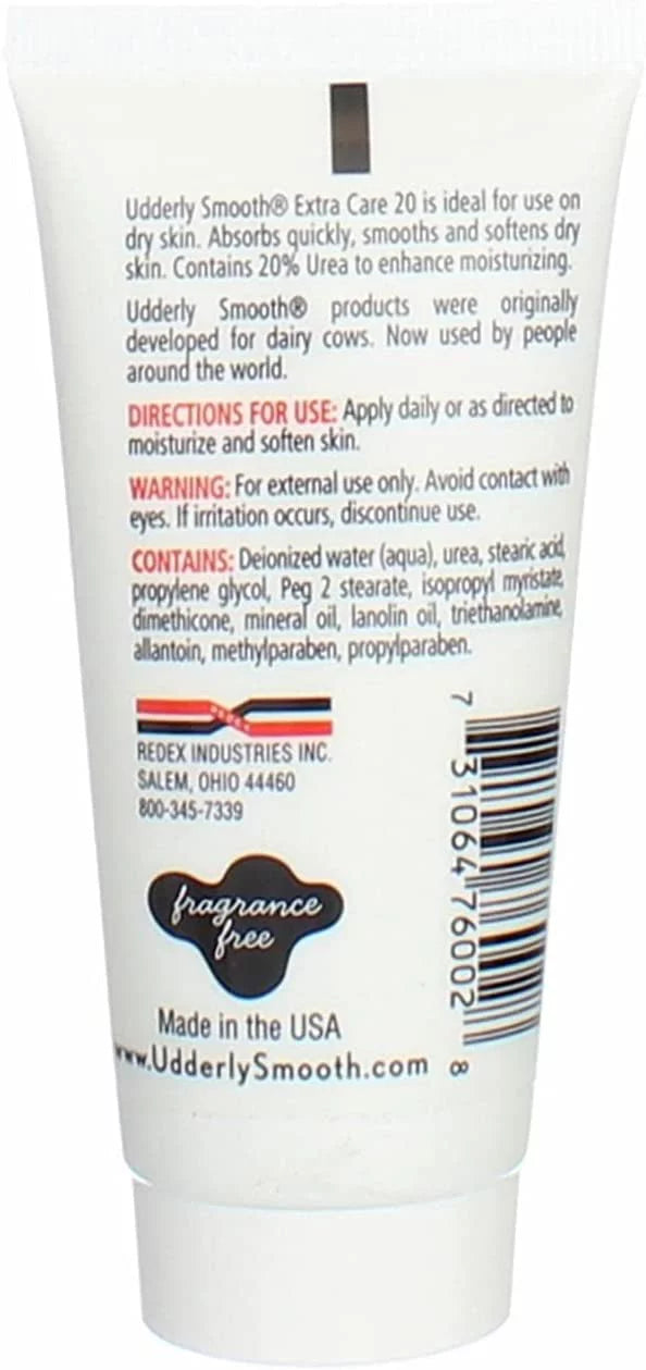 Udderly Smooth Hand & Body, Extra Care 20 Cream 2 oz (Pack of 6)