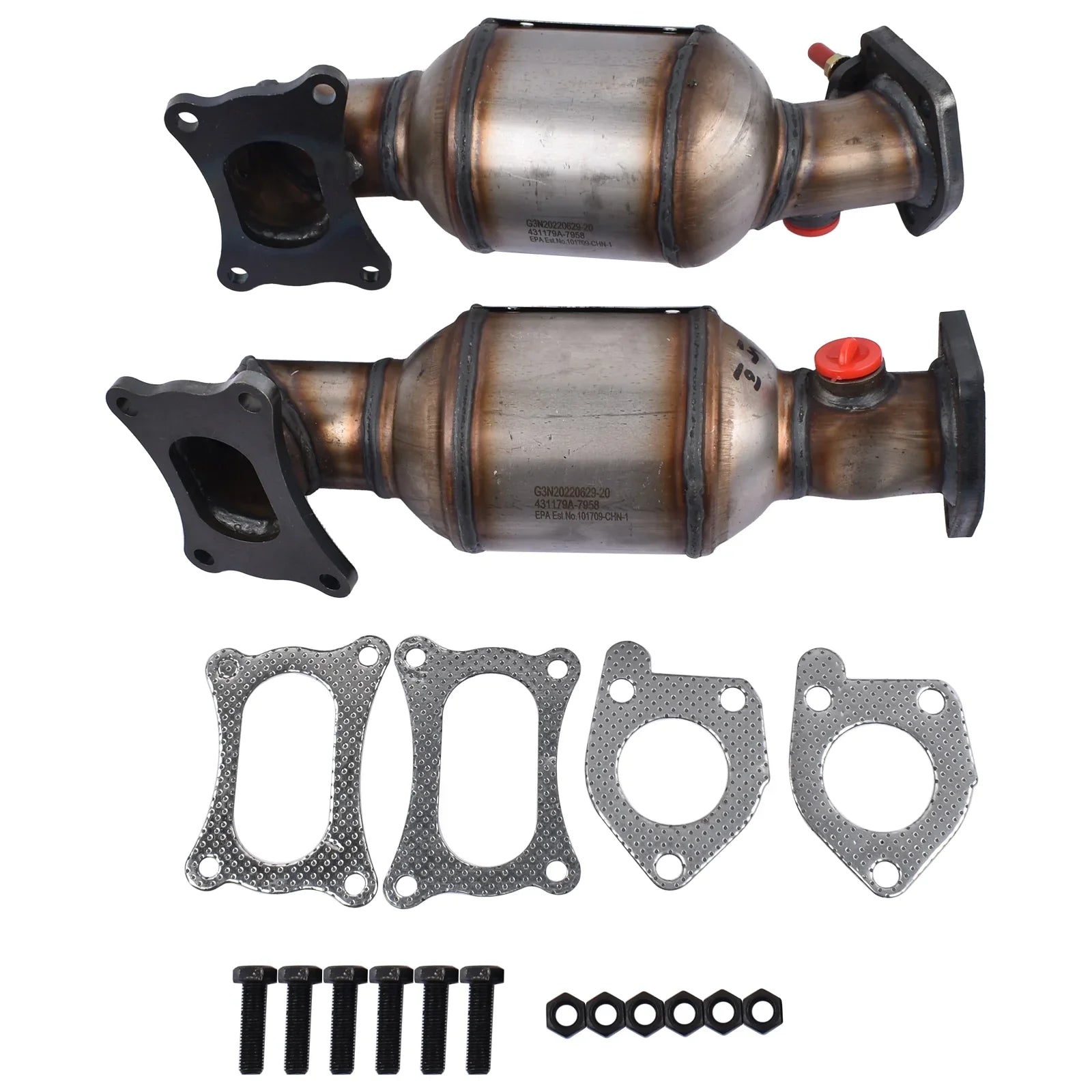 Manifold Catalytic Converters Set 10H45-131/132 for Honda Pilot 3.5L 2009-2015 10H45-131 10H45-132