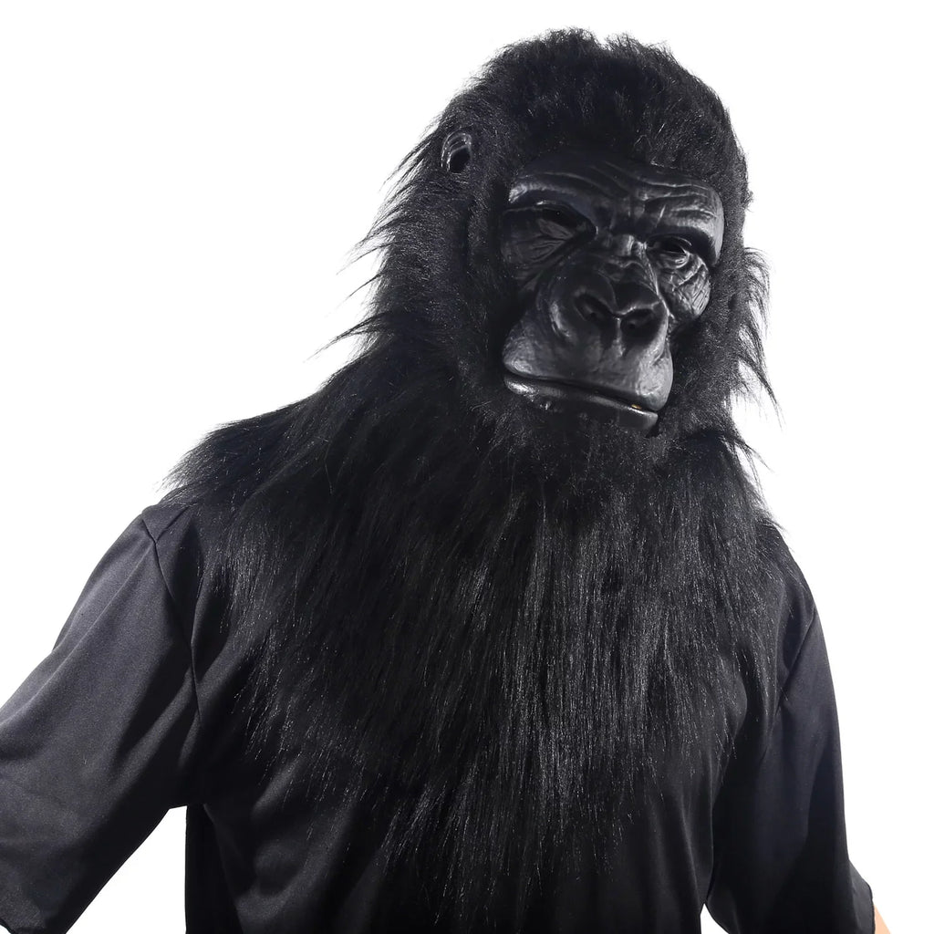 Halloween Adult Jaw-Motion Mask With Fur, Gorilla, Way To Celebrate