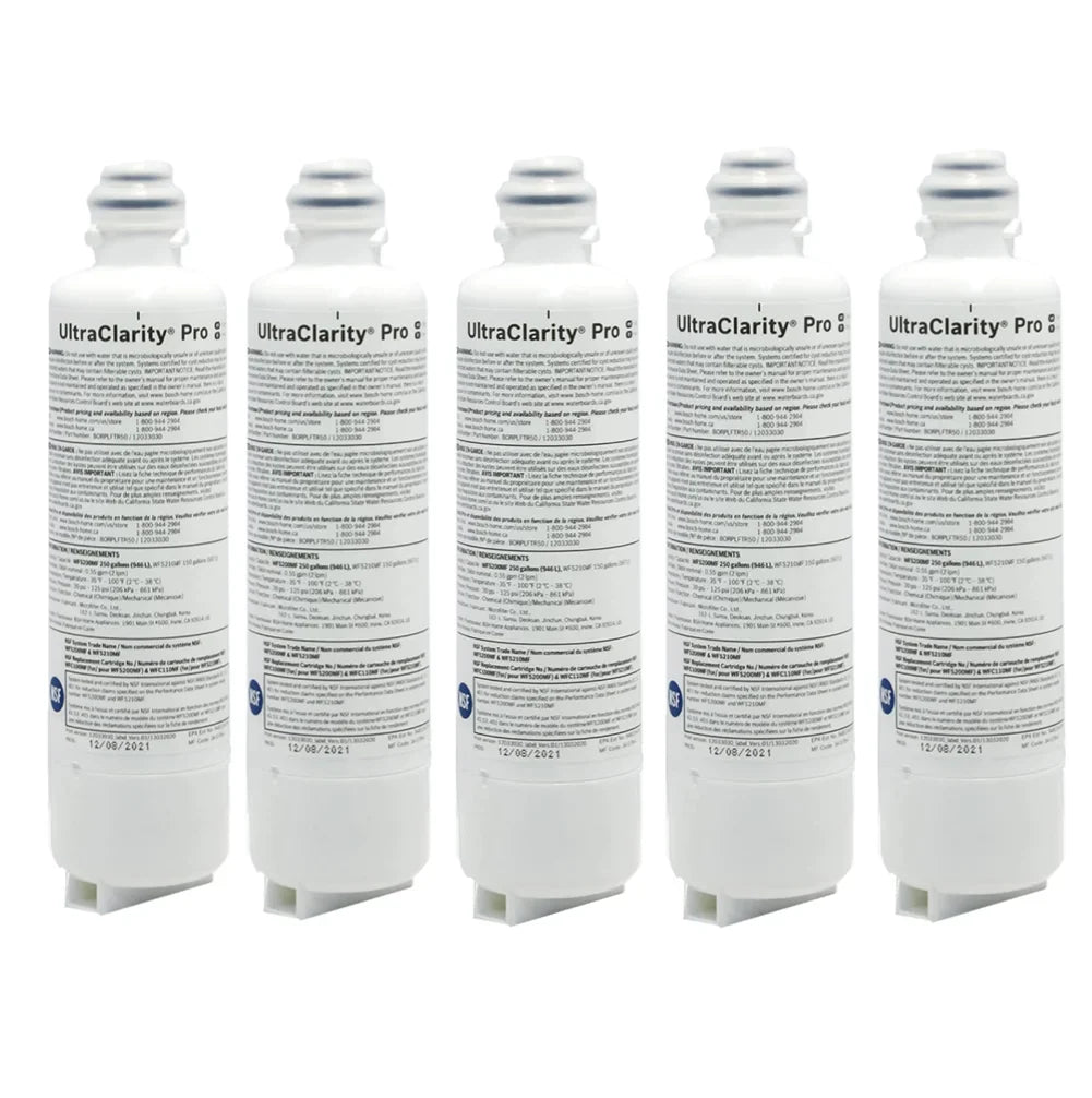Bosch Ultra Clarity Pro  Refrigerator Water Filter,High compatibility 5 Pcs