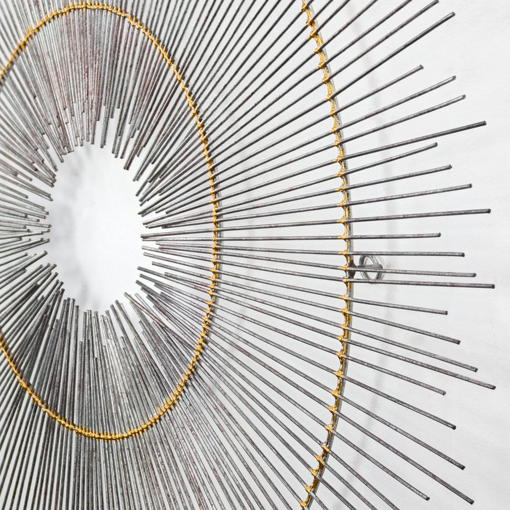 American Art Decor Metal Starburst Sunburst Wall Decor Sculpture by .. Keith (36")