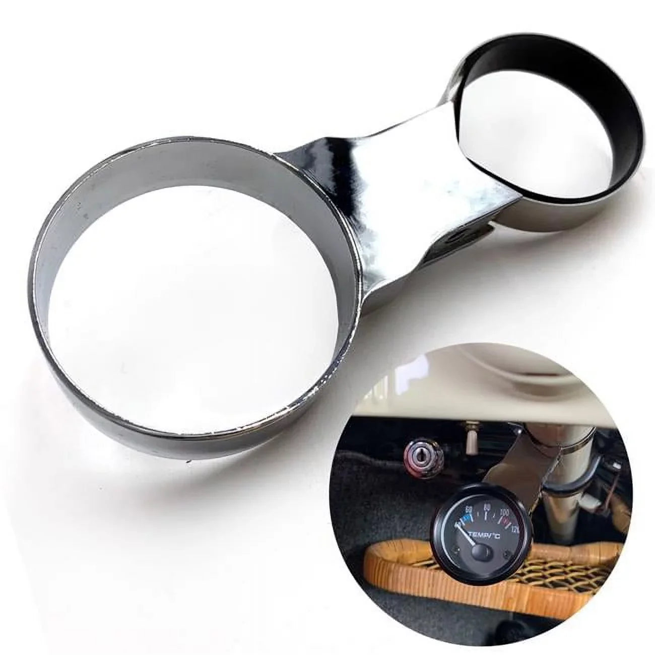 KaferLab  Steering Column Gauge Holder for Aircooled Volkswagen Beetle Bus Ghia Porsche 356 911