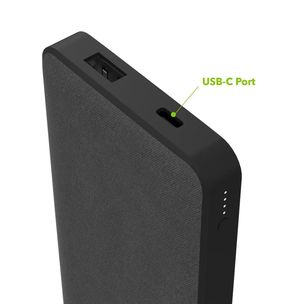 mophie Powerstation with  Power Bank - 10,000 mAh Large Internal Battery, (1) - Port and (1) 18W -  Fast Charging Input/Output Port, Travel-Friendly, Includes - to - Power Cord