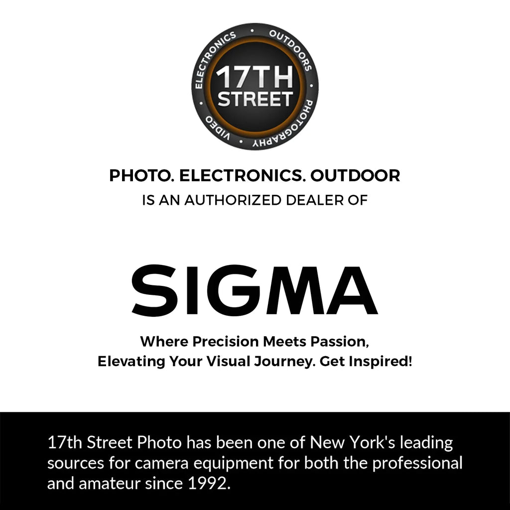 Sigma 24-70mm .8   Art Lens for Sony  with Professional 1TB External Hard Drive - 3.2 Gen 1, 64GB Extreme  -  Memory Card and Waith Microfiber Cleaning Cloth (Bundle Set)