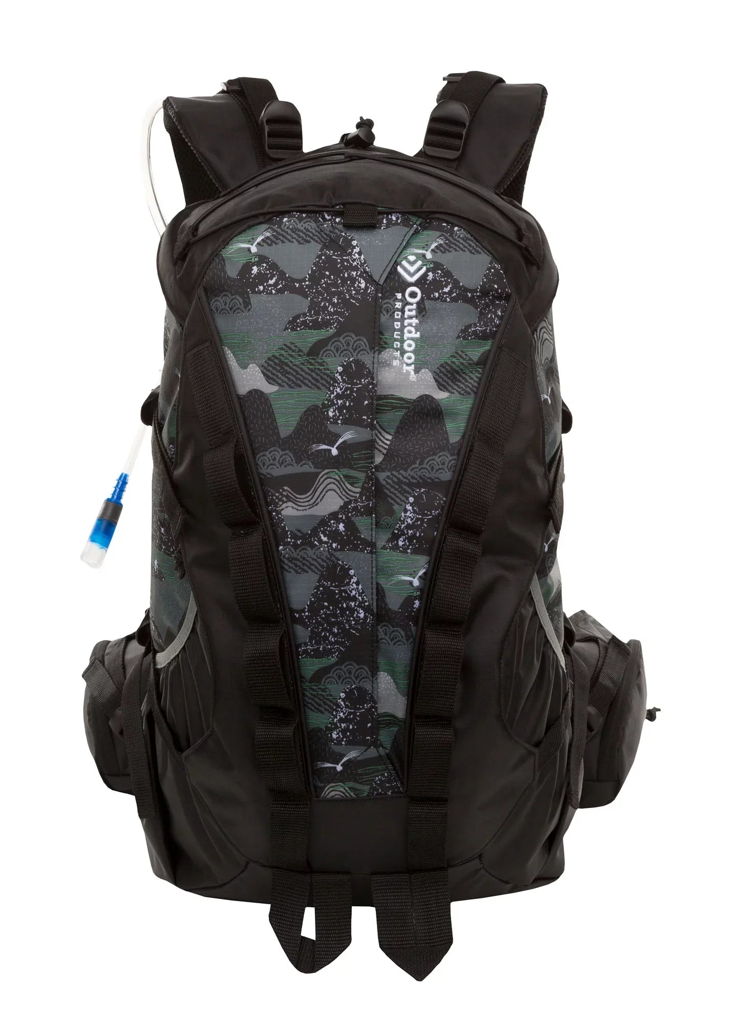 Outdoor Products Big Sur 28.5  Hydration Backpack with Bladder, Internal Frame, Unisex, Black