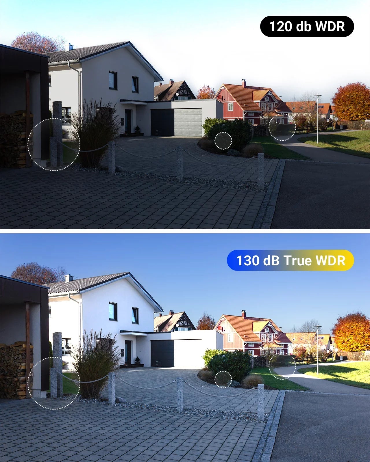 4K Ultra  Poe  Security Camera with True Full Color Night Vision Human Vehicle Detection Supplement Light