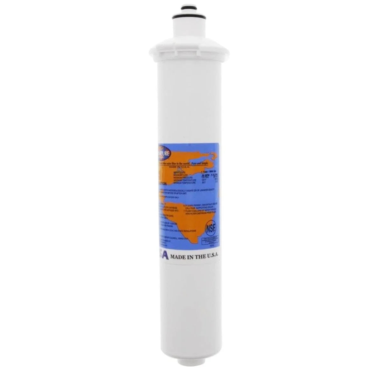 Omnipure - - - 14" x 2.5" -Series 10 Micron Carbon Block, Phosphate Filter - Scale Inhibitor