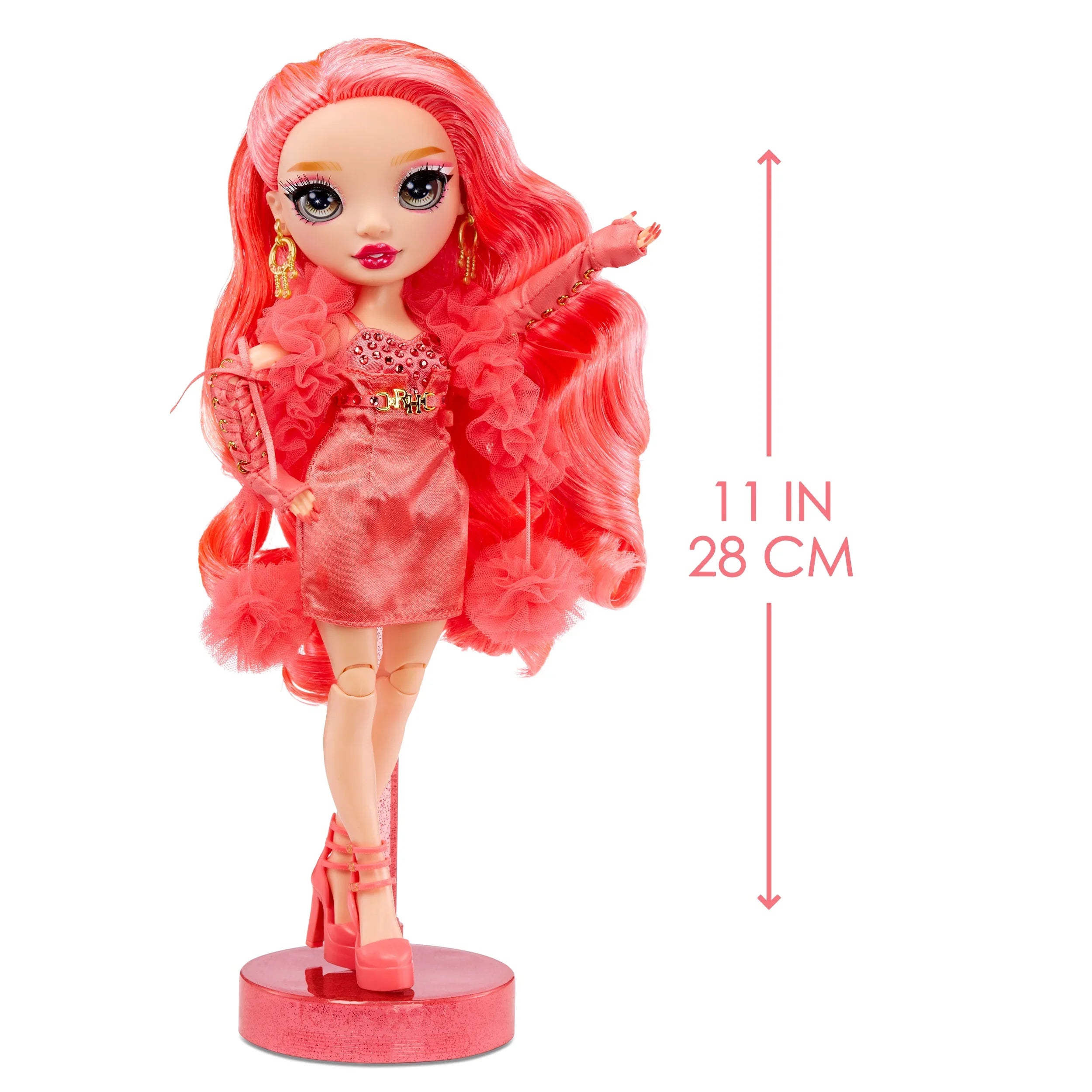 Rainbow High Priscilla- Pink Fashion Doll. Fashionable Outfit & 10+ Colorful Play Accessories. Great Gift for Kids 4-12 Years Old and Collectors
