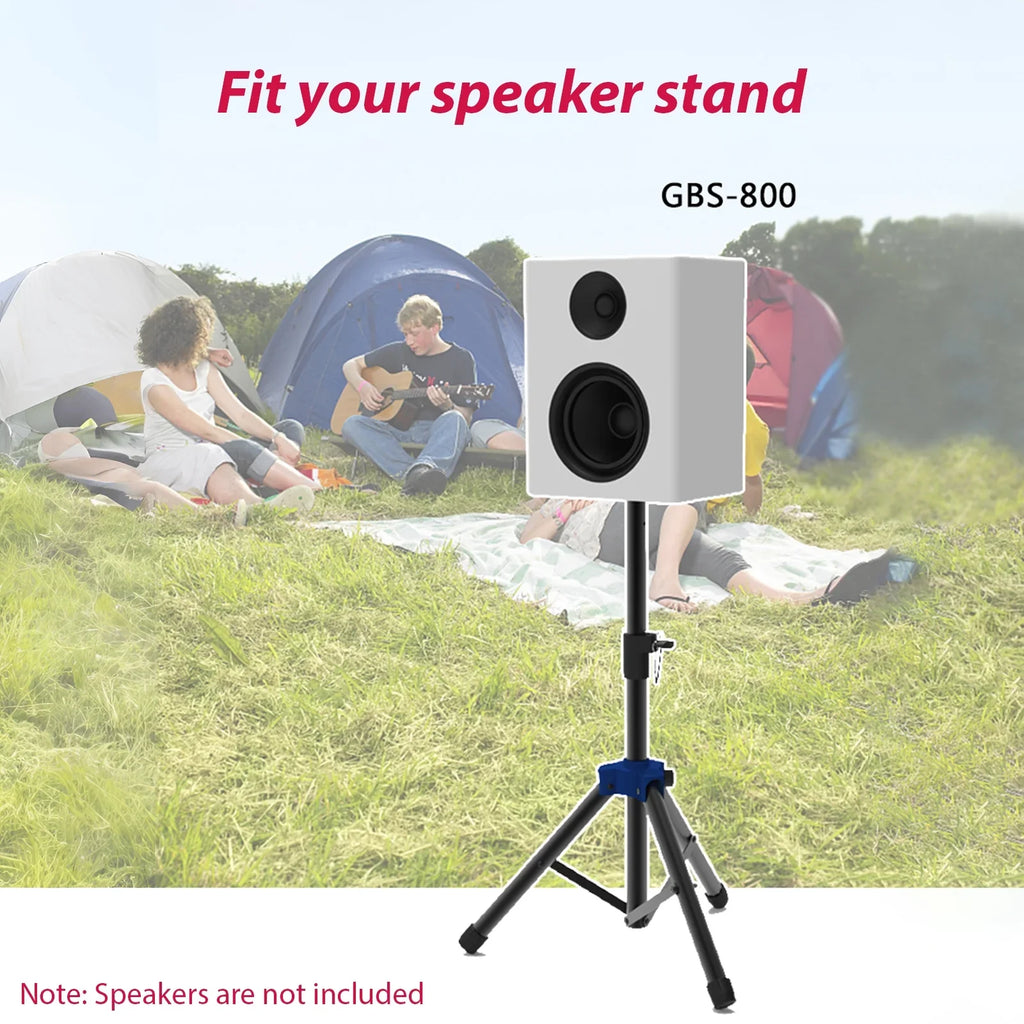 Bisofice Speaker Stand for Studio Speaker, Adjustable Height Tripod Stand with Non slip Base, Heavy Duty Bracket for Surround Sound Performance