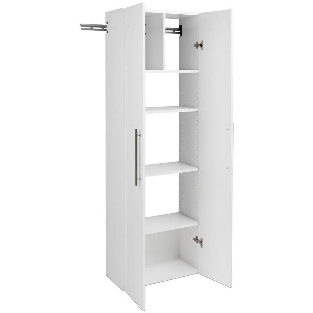 Pemberly Row 3 Piece 72" Large Wall Mounted Garage Cabinet Set in White