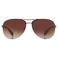 Prada Men's Gradient Linea Rossa -5AV6S1-65 Brown Aviator Sunglasses