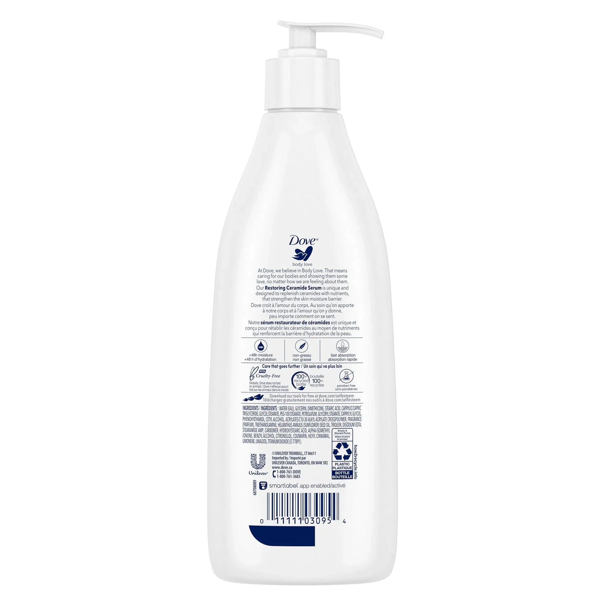 Hand and Body Moisturizer Dove Body Love Restoring Care 13.5 oz. Pump Bottle Scented Lotion (/1)