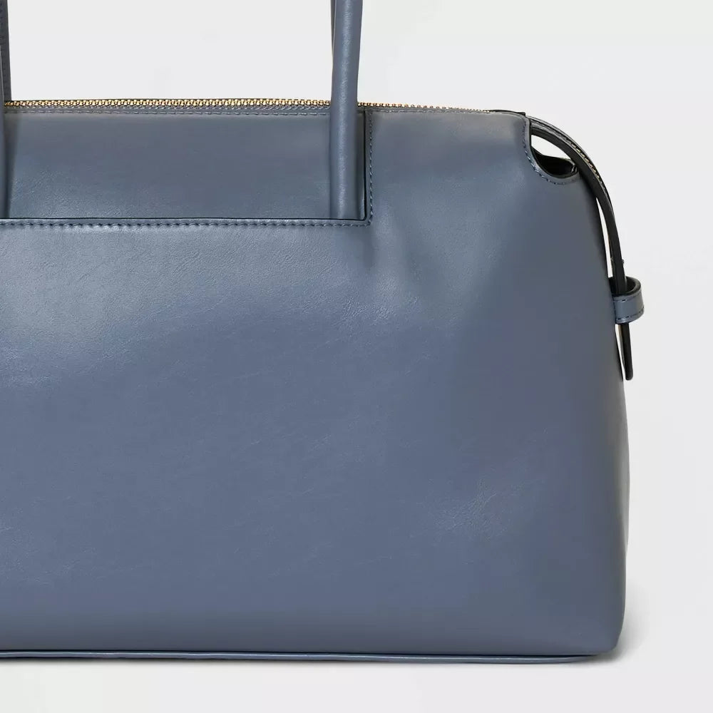 New Day East West Bowler Shoulder Handbag - Gray