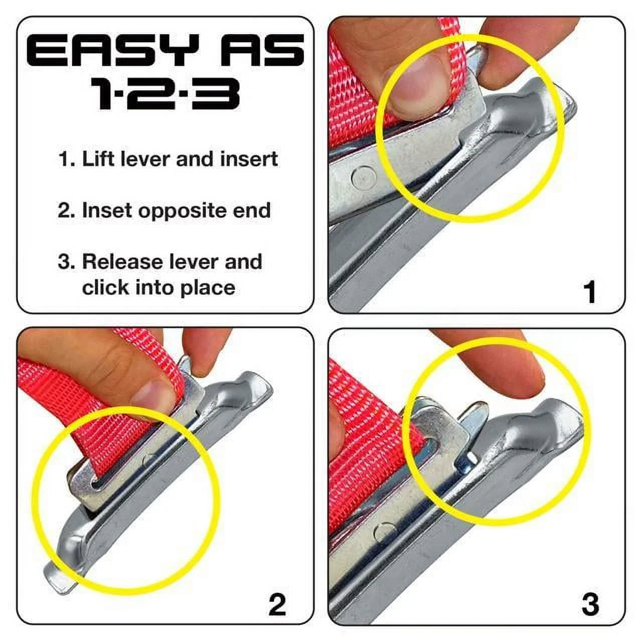Weld-On Contoured Unfinished - -Track Single Strap Anchor 10-Pack (zinc rust protection), Logistic Tie-Down for Pickups, Trucks, Trailers
