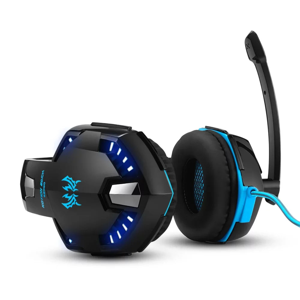 3.5mm Gaming Headset Noise Reduction for  Laptop Smartphone with Audio Adapter Cable