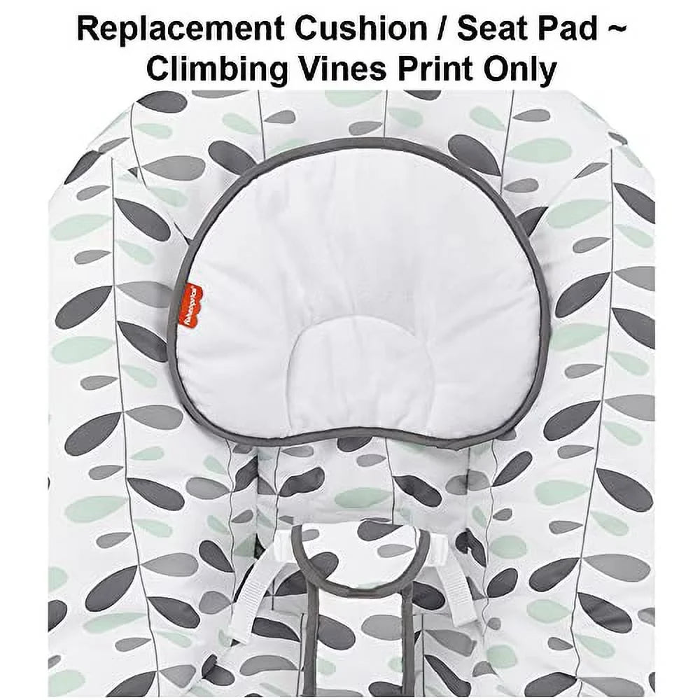 Replacement Part for Fisher-Price See & Soothe Deluxe Baby Bouncer -  ~ Replacement Cushion/Seat Pad ~ Climbing Vines Print