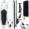 Inflatable Stand Up Paddle Board Set in Sleek Black and White Perfect Companion