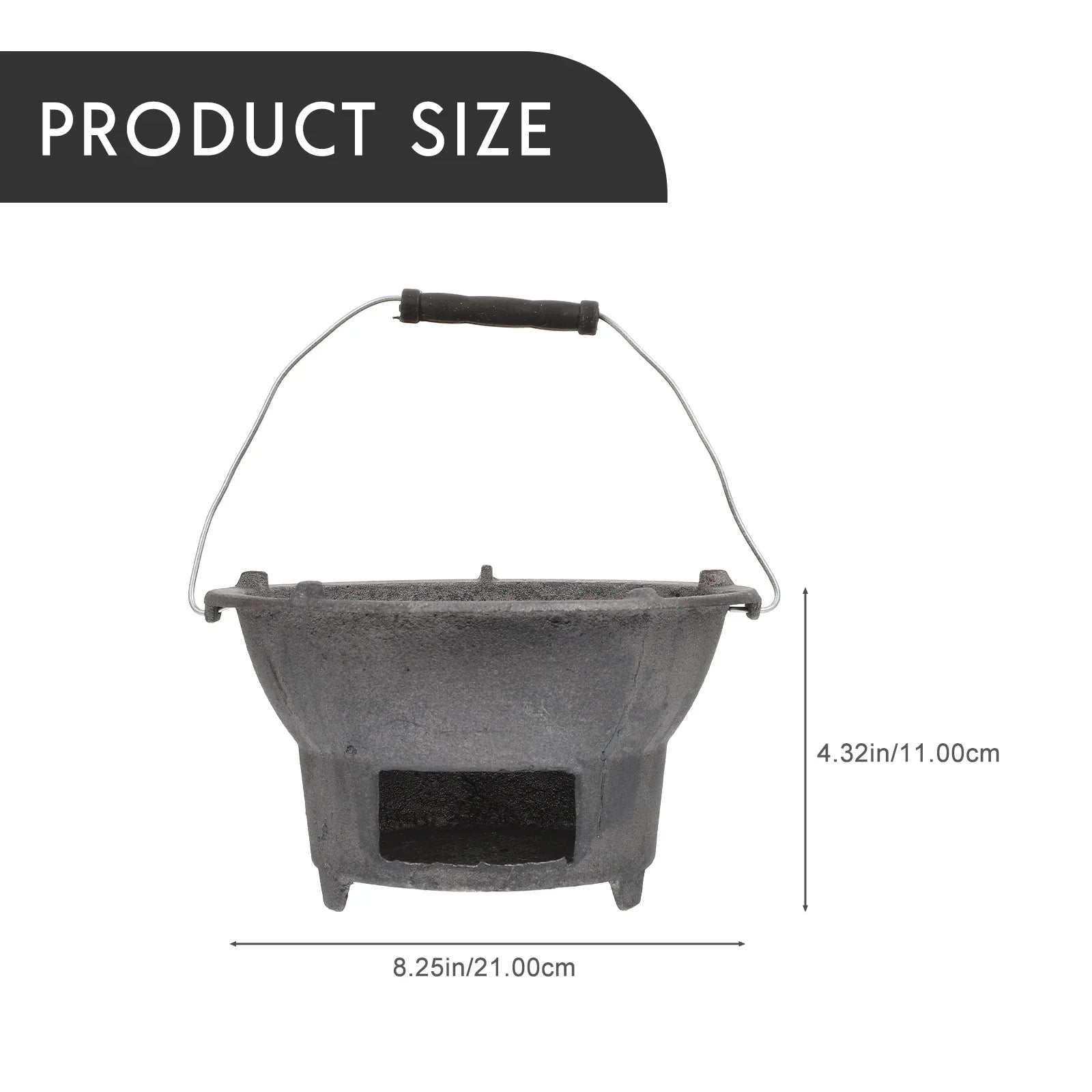 Cast Iron Barbecue Stove Outdoor  Charcoal Stove Camping Barbecue Tool