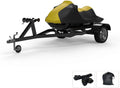 Weatherproof Jet Ski Covers for Yamaha Wave Runner  Cruiser  2015-2019 - Yellow/Black - All Weather - Trailerable - Protects from Rain, Sun, & More! Includes Trailer Straps & Storage Bag