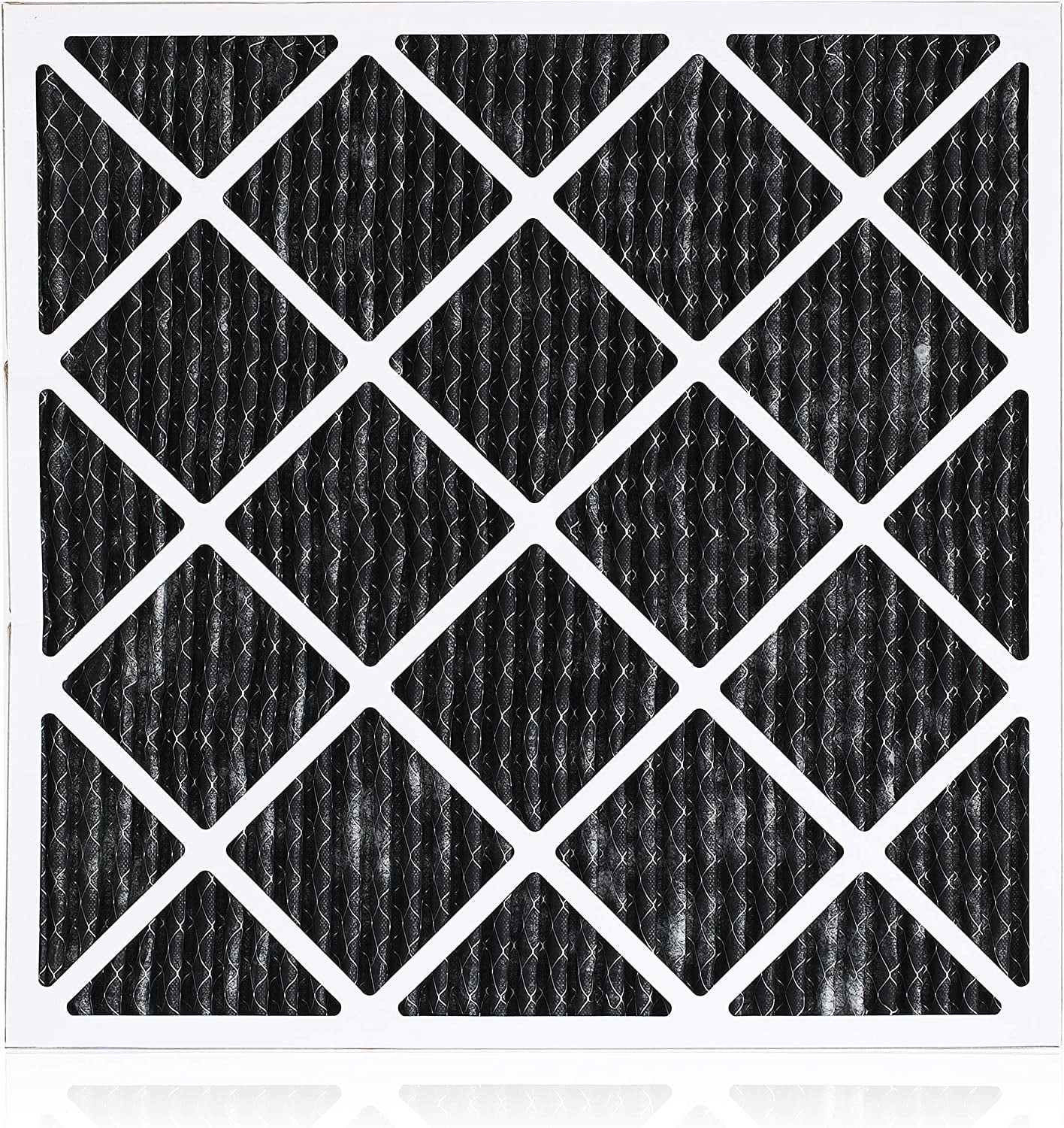Filterbuy 16x18x1  8 Odor Eliminator Pleated   Furnace Air Filters with Activated Carbon (3-Pack)