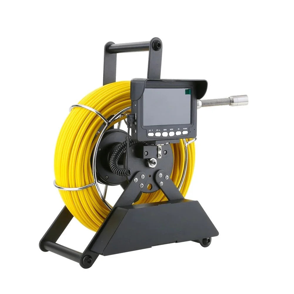 Sewer Inspection Camera, 20m 4500mA Battery  1000TVL Drain 22MM Sewer Pipeline Industrial Endoscope with 4.3 Monitor