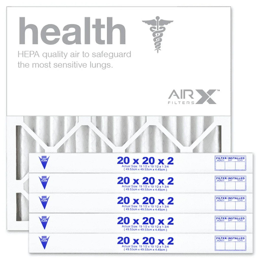 AIRx Filters 20x20x2 Air Filter  13 Pleated   Furnace Air Filter, Health 6-Pack, Made in the
