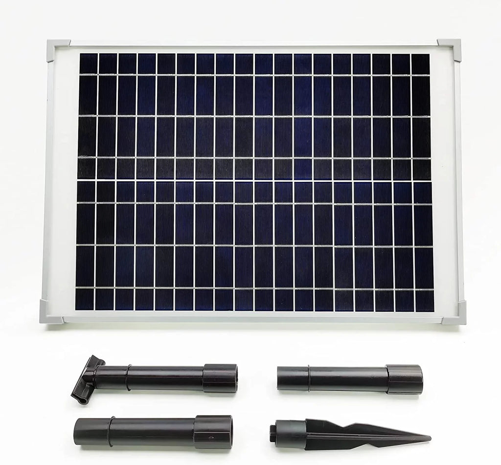 25W Solar Water Pump :  Dry-Run Protection Water Pump 370GpH with 18V 25W Solar Panel for Fountain, Fish Pond, and Aquarium (No Backup Battery)