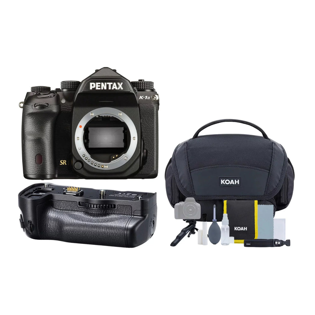 Pentax -1 Mark   Camera with - Battery Grip, Camera Gadget Bag Bundle