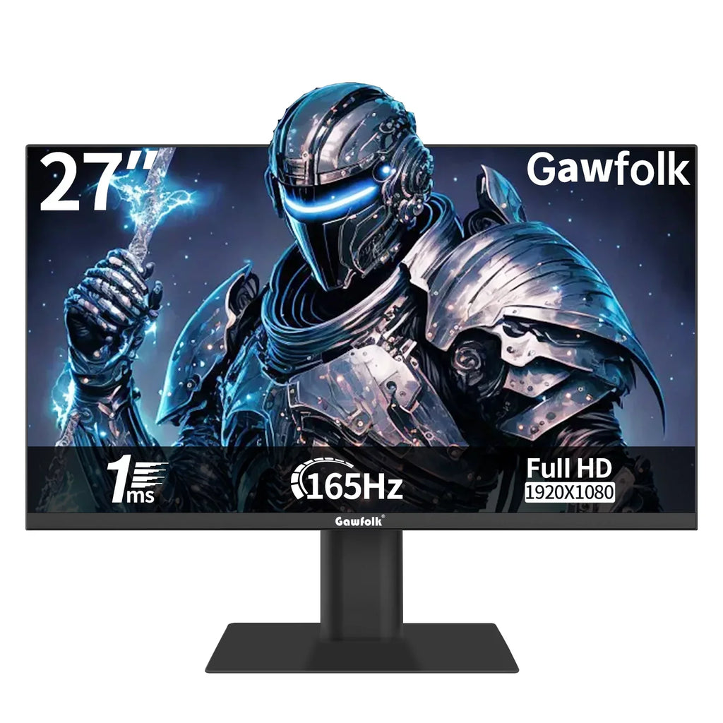 Gawfolk 27"  Gaming Monitor 165Hz, Full  1080P Bezel-less Display Supports  and  (Black)