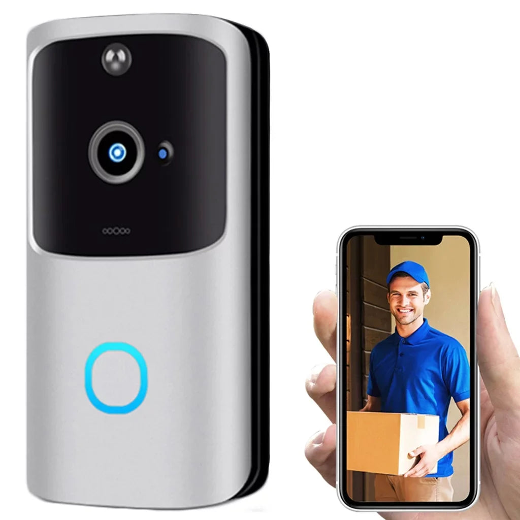 Video Doorbell Camera Hd Wifi Doorbell Wireless Operated Motion Audio & Speaker Night Vision for Ios&Android