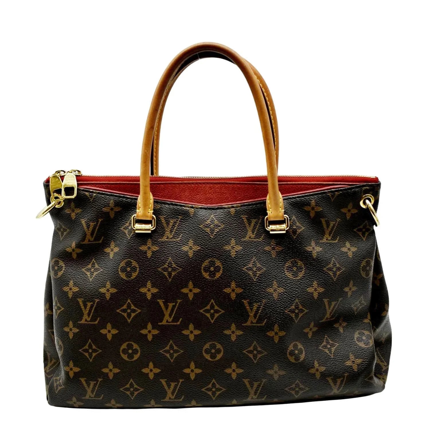 Pre-owned   Pallas  Monogram Canvas Shoulder Bag Brown