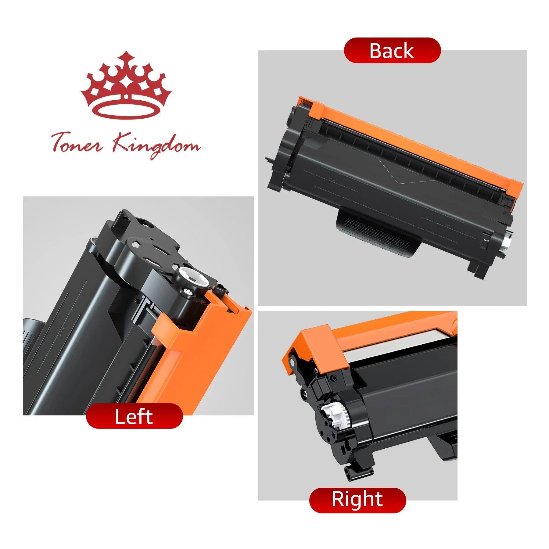 [4x Toner + 1x Drum]Compatible Toner&Drum Cartridge Replacement -850 -820 | Use with - - - - - - Printers, black
