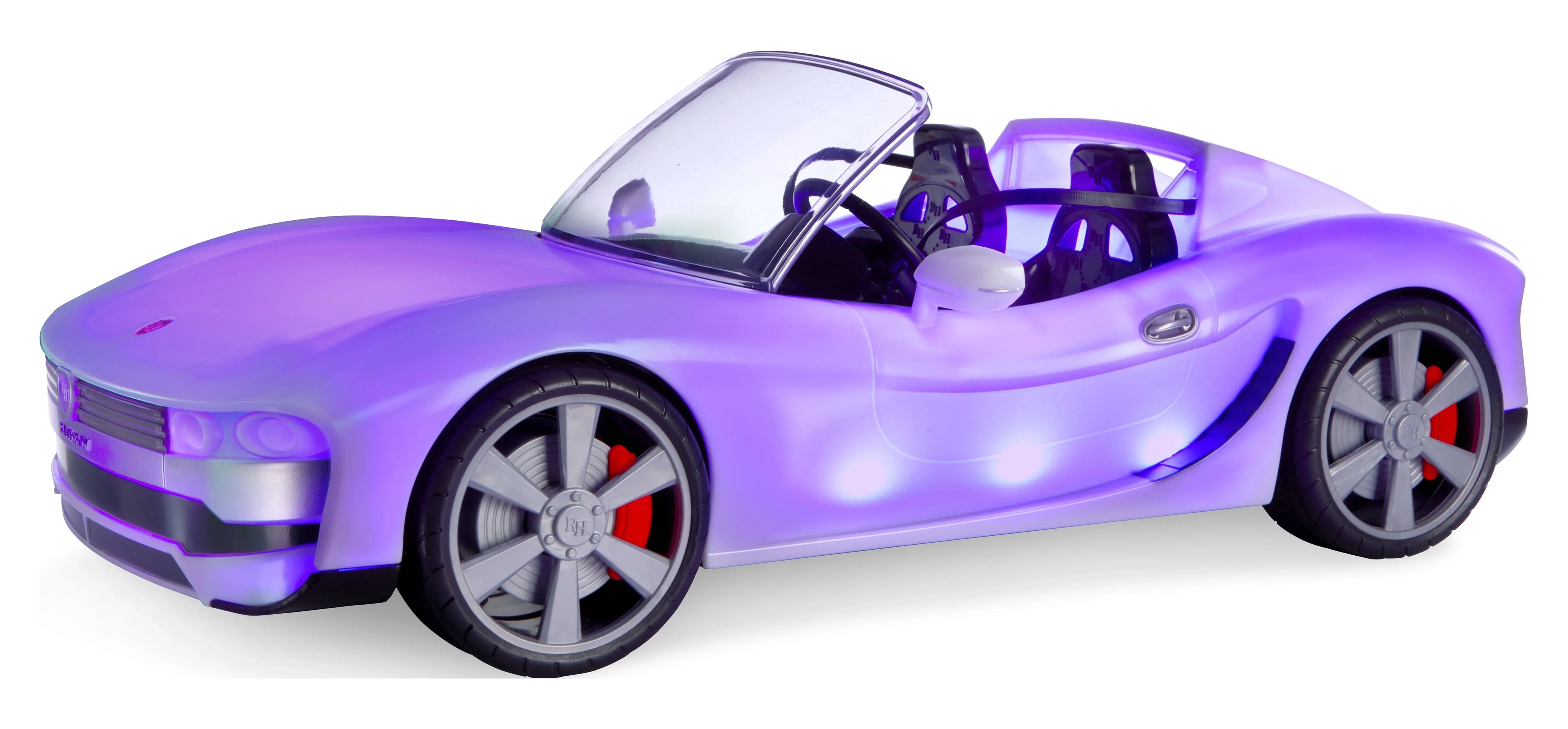 Rainbow High Color Change Car - Convertible Vehicle, 8-In-1 Light-Up, Multicolor, Fits 2 Fashion Dolls- Great Toy Gift for Girls Ages 6-12+