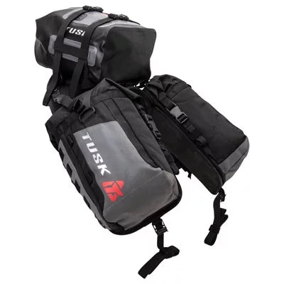 Tusk Excursion Rackless Luggage System w/ -Small Dry Duffel Tail Bag Standard Heat Shield For  690  2007-2010