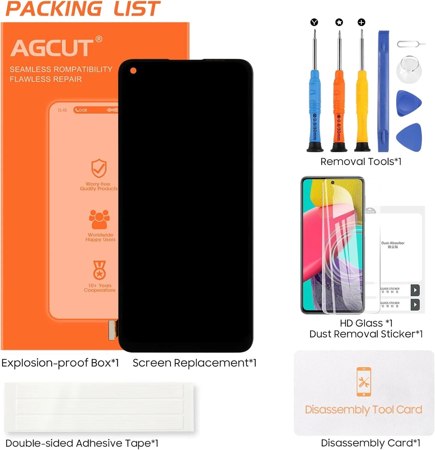 for Oneplus 8T 8T+ 5G Screen Replacement  Display     Screen Touch Digitizer Assembly Repair Part (Support Fingerprint)