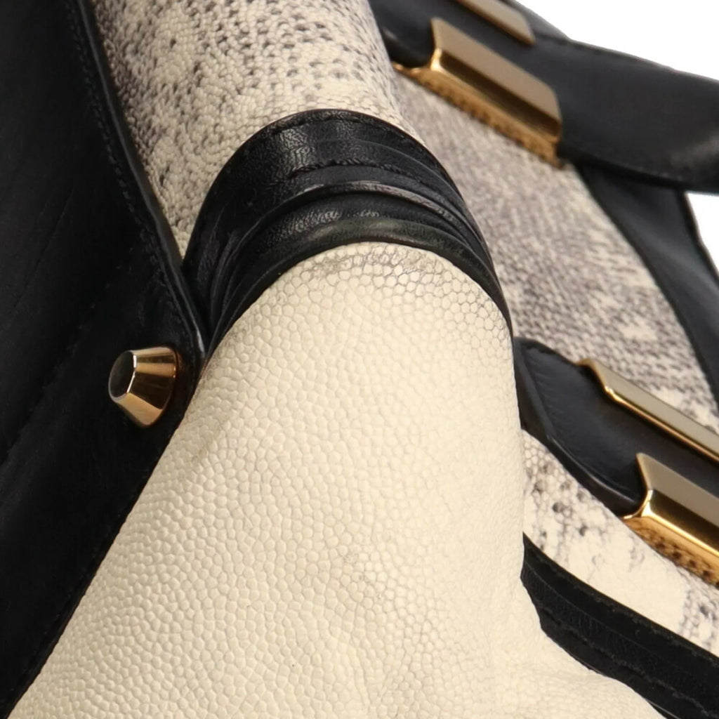 Pre-Owned Chloé Chloe Little Alice Shoulder Bag Leather Beige Women's (Good)