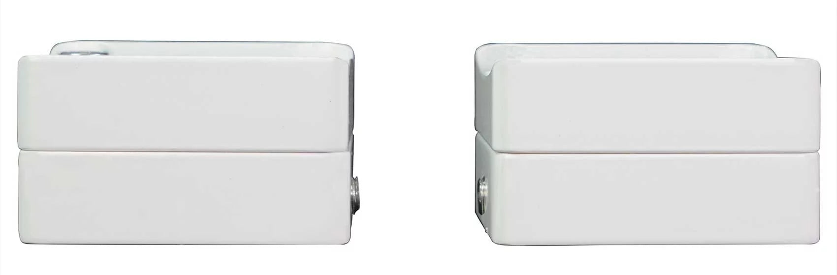 2) Rockville  5.25" 360° Swivel White Aluminum Surface Mount Speaker Pods