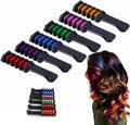 Hair Chalk Dye Combs, 10 Bright Temporary Hair Chalk Pens Easy Washable Hair Dye Pens Colourful, for Halloween Makeup Birthday for Girls Kids