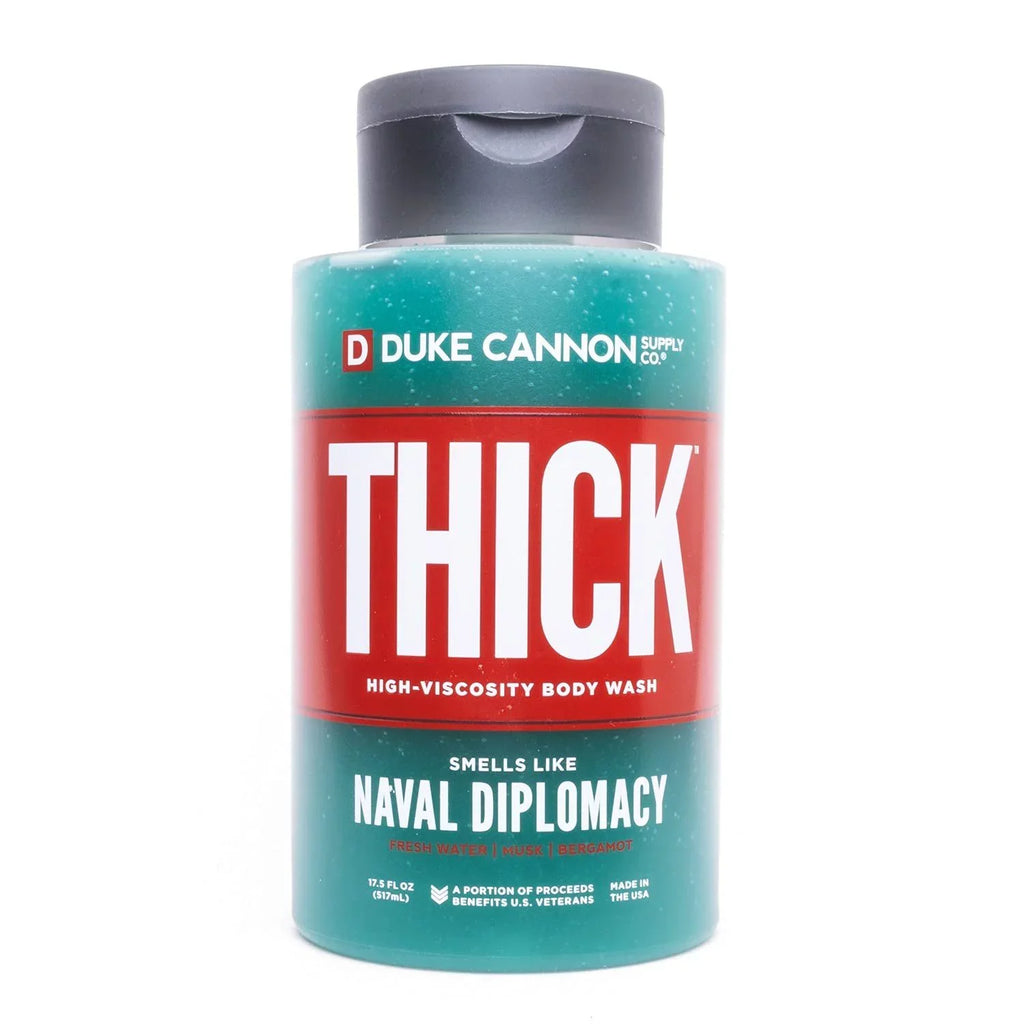 Duke Cannon Supply Co.  High-Viscosity Body Wash for Men - Smells Like Naval Diplomacy, 17.5 Fl Oz 6 Pack