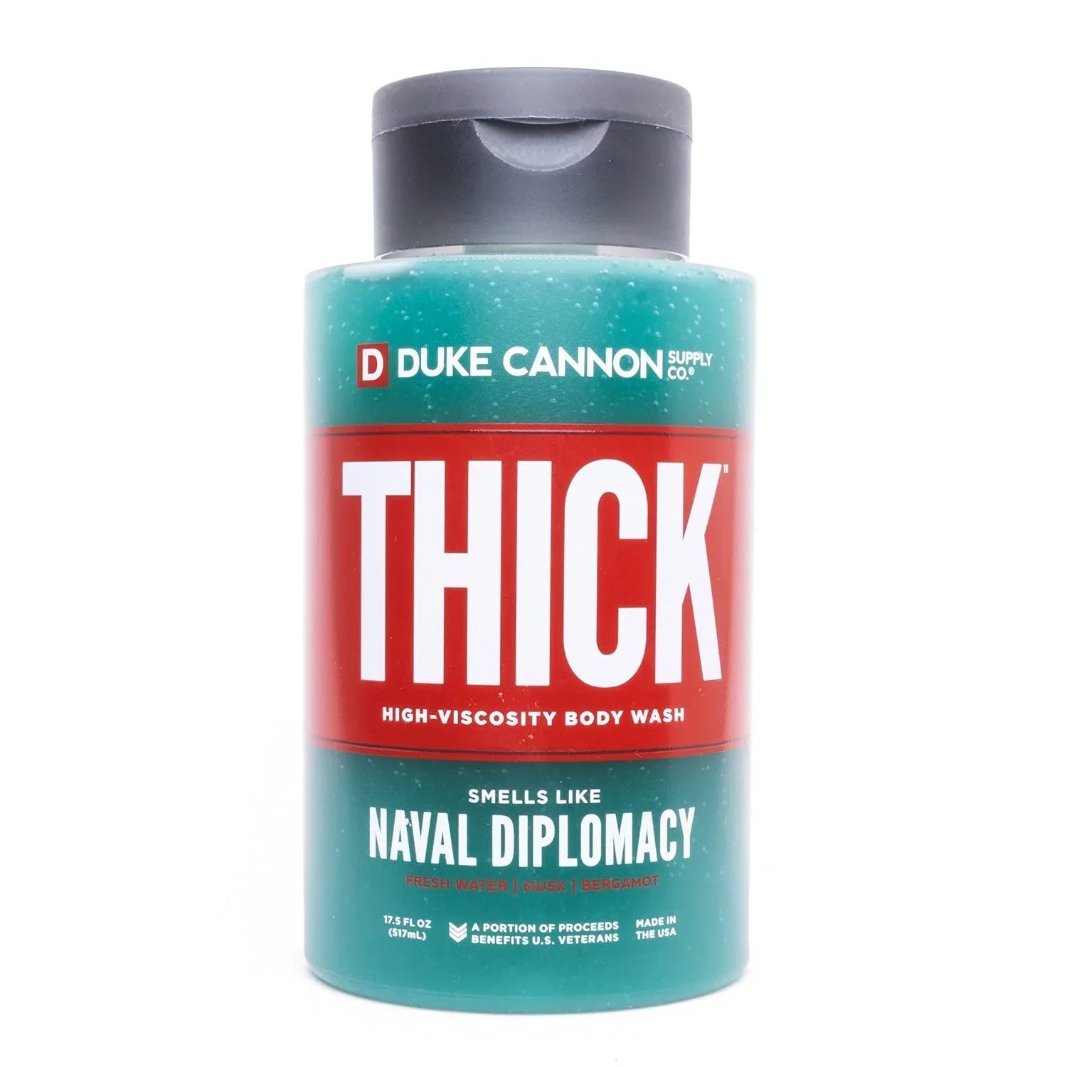 Duke Cannon Supply Co.  High-Viscosity Body Wash for Men - Smells Like Naval Diplomacy, 17.5 Fl Oz 6 Pack