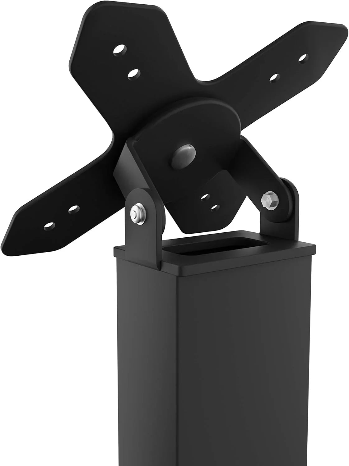'- Premium Thin Profile Floor Stand with  Plate and Base (Black)