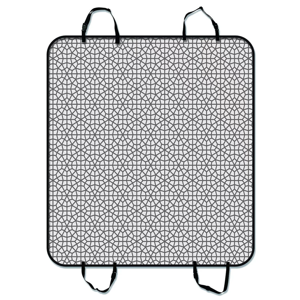Popular Graceful Grey Circles And Little Pattern Pet Car Seat Cover Dog Car Seat Mat Hammock Cargo Mat Trunk Mat For Cars Trucks and  54x60 inches