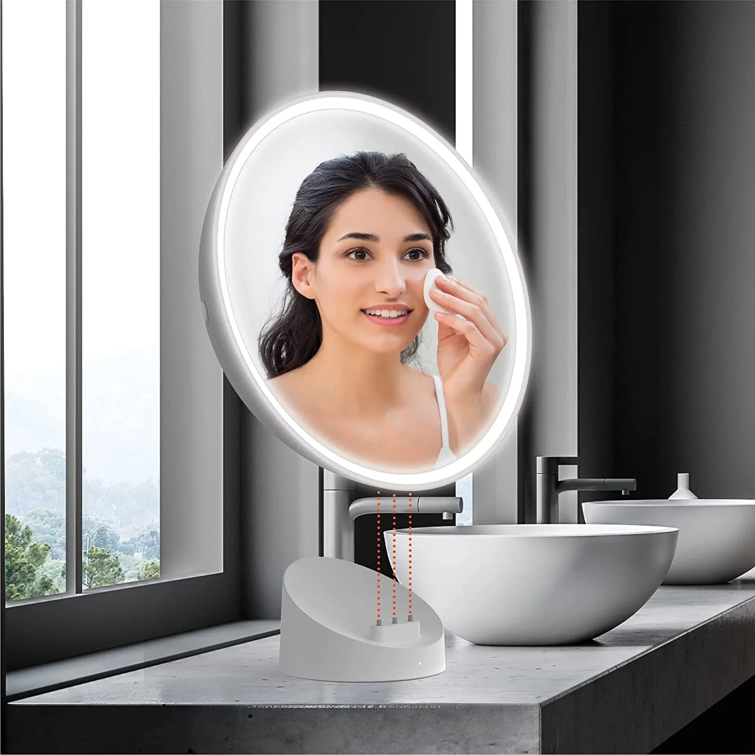 Sharper Image  Fogless Shower Mirror and Bluetooth Speaker