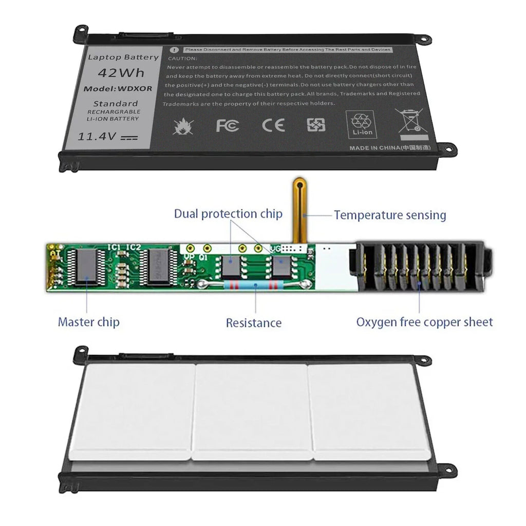 Battery For Dell Inspiron 15 5565 5567 5568 5578 13 5368 5378 5379