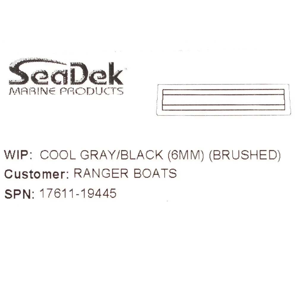 Triton Boat Non-Skid Deck Mat 207543 | 260  Pro Console Footrest Gray