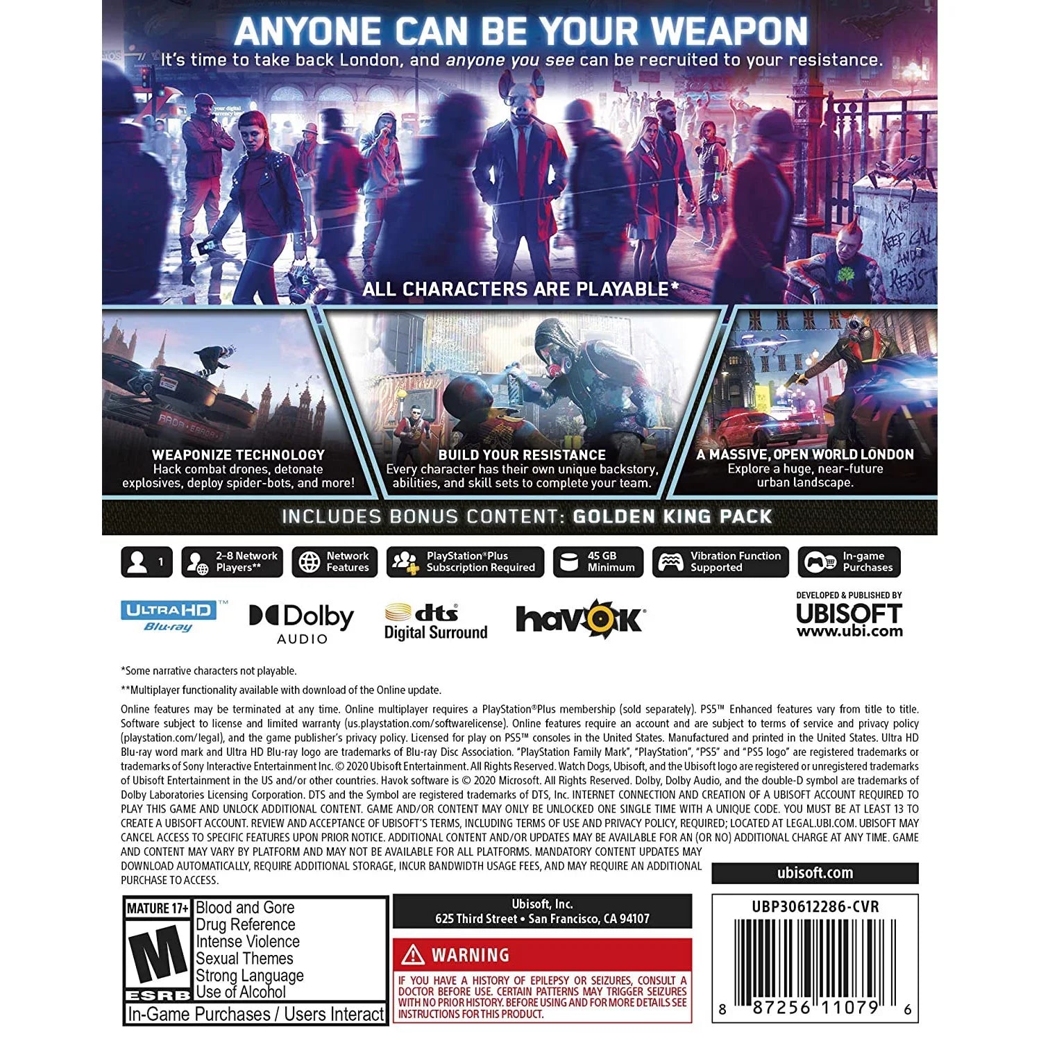 Watch Dogs: Legion and Mortal Kombat 11 Ultimate - Two Games For