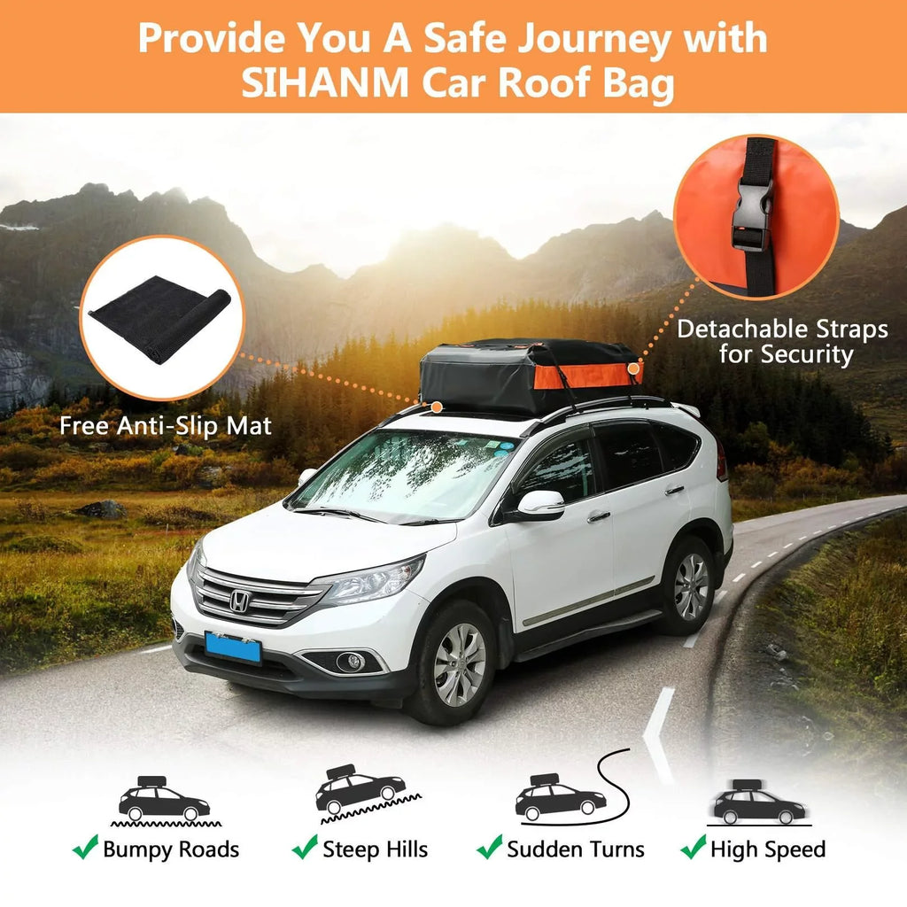 20 Cubic Feet Car Vehicles Waterproof Roof Top Cargo Carrier Luggage Travel Storage Bag for Car Truck  Clearance Sales