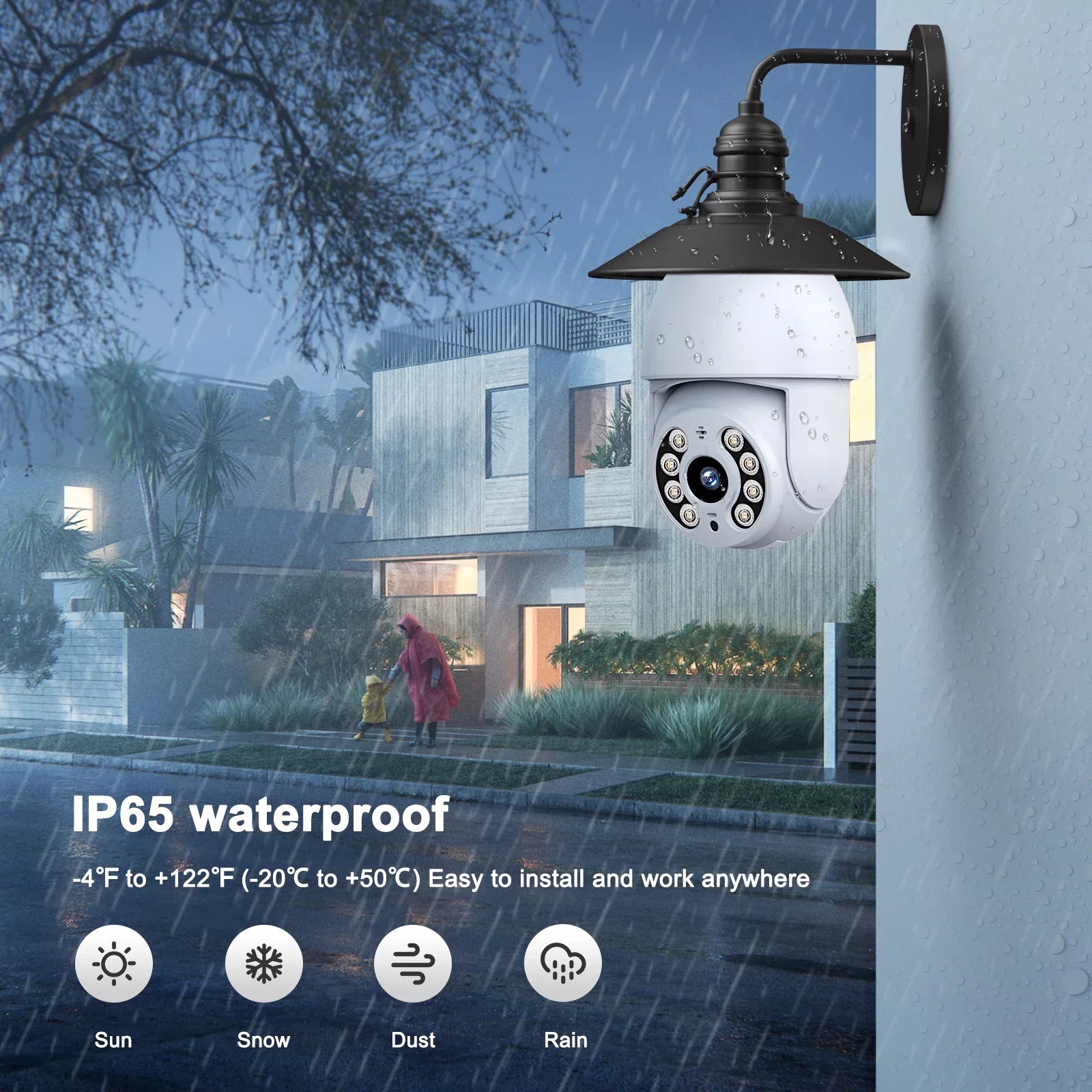 Toguard 2 Packs  2K/4MP WiFi Light Bulb Security Camera Outdoor Indoor  Wireless Dome Surveillance Camera