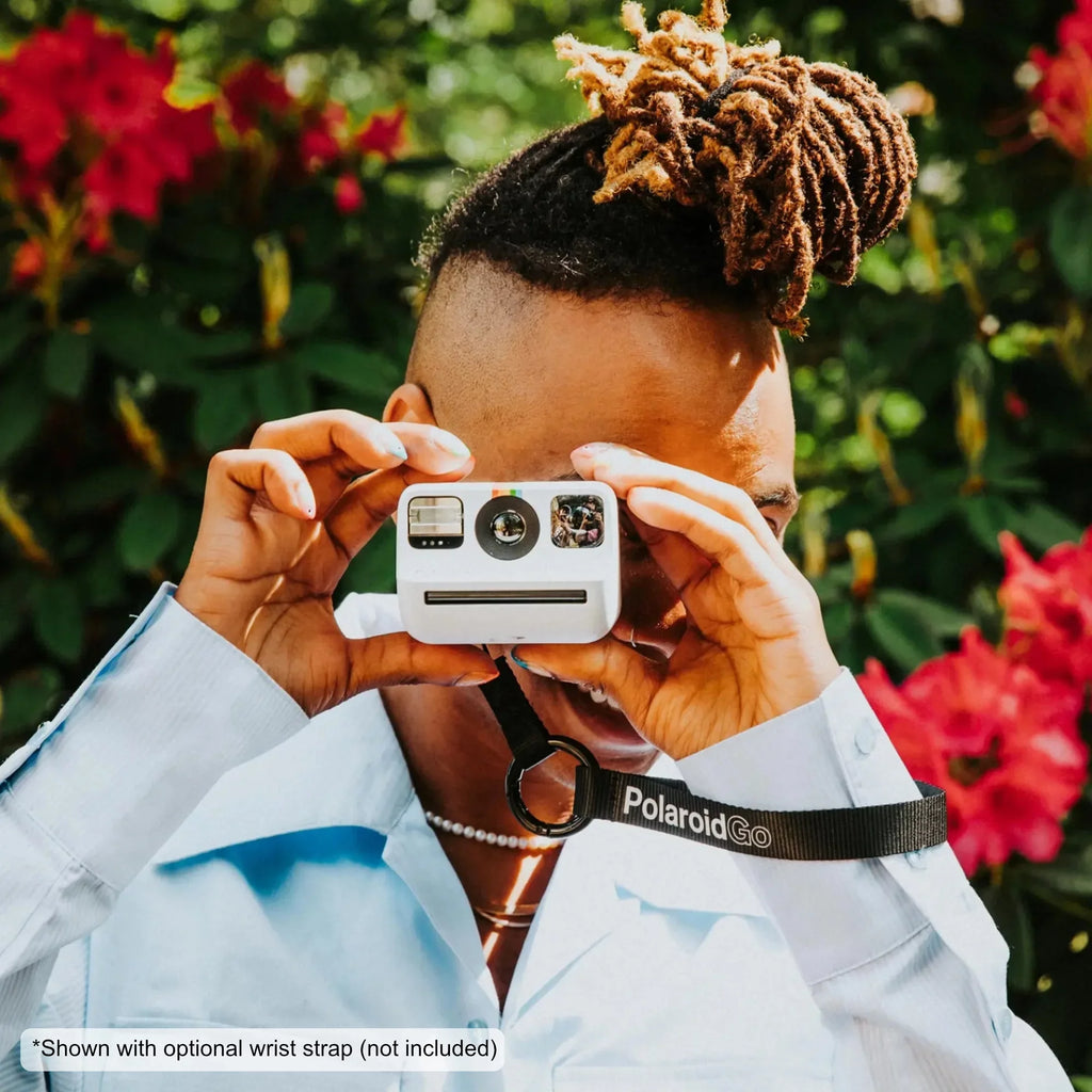 Polaroid Go Instant Mini Camera Starter Set, White Instant Camera with 16 Polaroid Go Color Instant Film Bundle, with a Lumintrail Lens Cleaning Cloth…