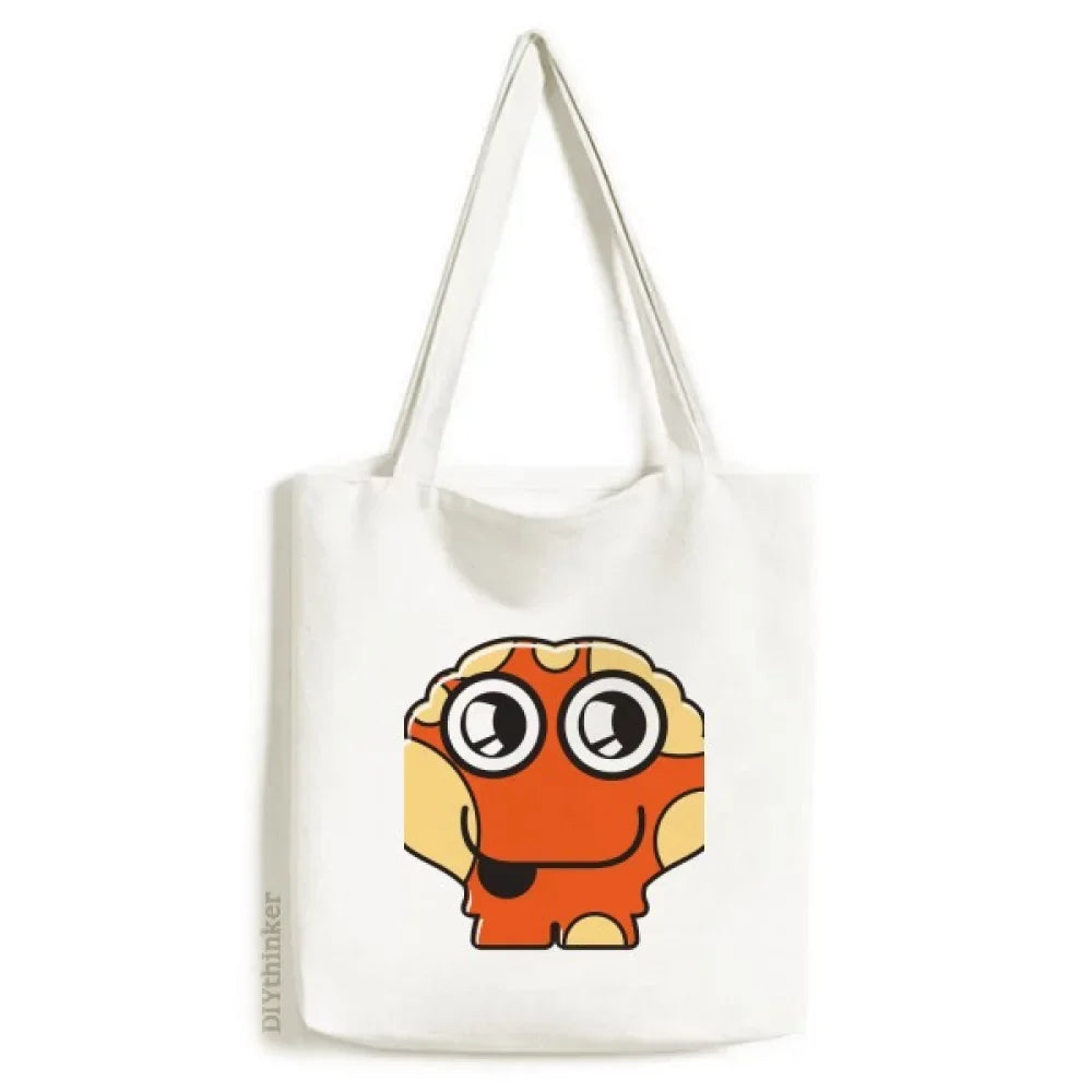 Universe And Alien Orange Alien Tote Canvas Bag Shopping Satchel Casual Handbag